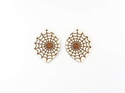 Spiderweb wood earring blanks, wood blanks