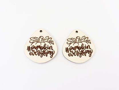 Pumpkin everything earring blanks, wood earrings