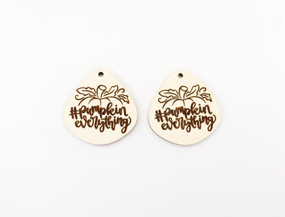 Pumpkin everything earring blanks, wood earrings