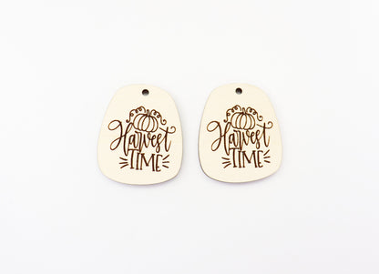 Harvest time earring blanks, wood earrings