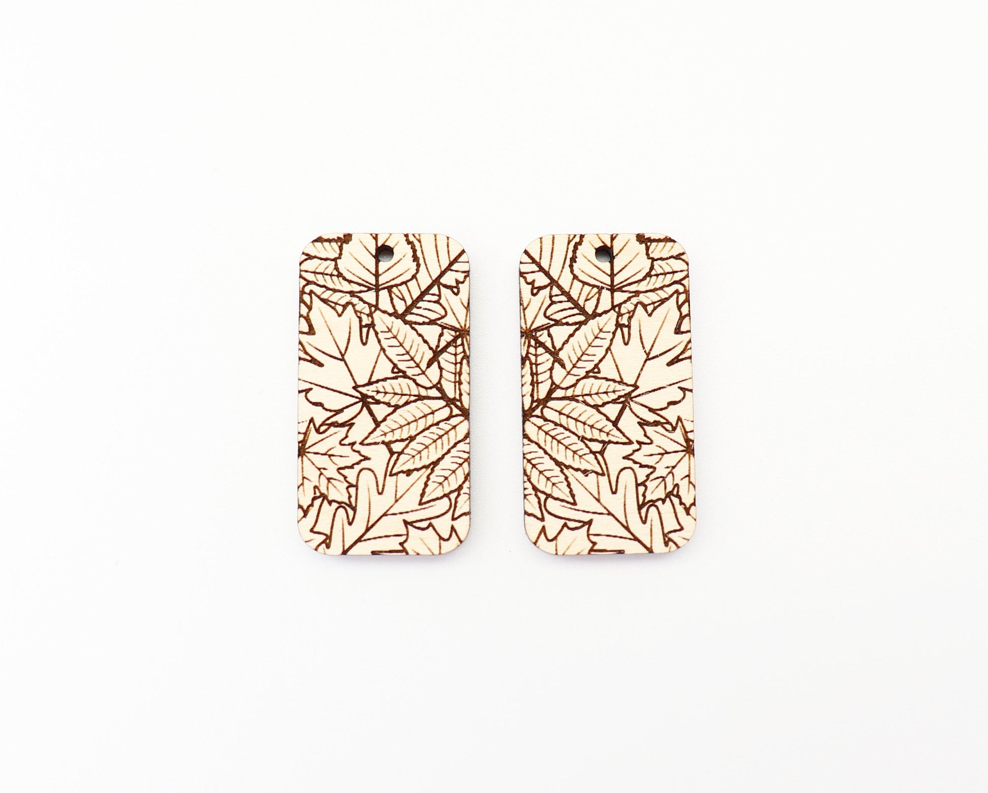 Fall leaf earring blanks, laser cut earring blanks