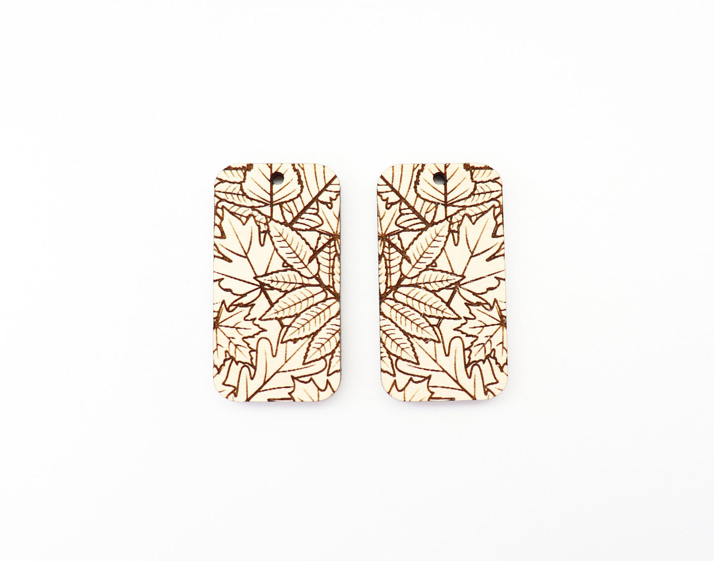 Fall leaf earring blanks, laser cut earring blanks