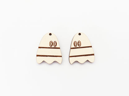 Ghost candy corn earring blanks, wood blanks