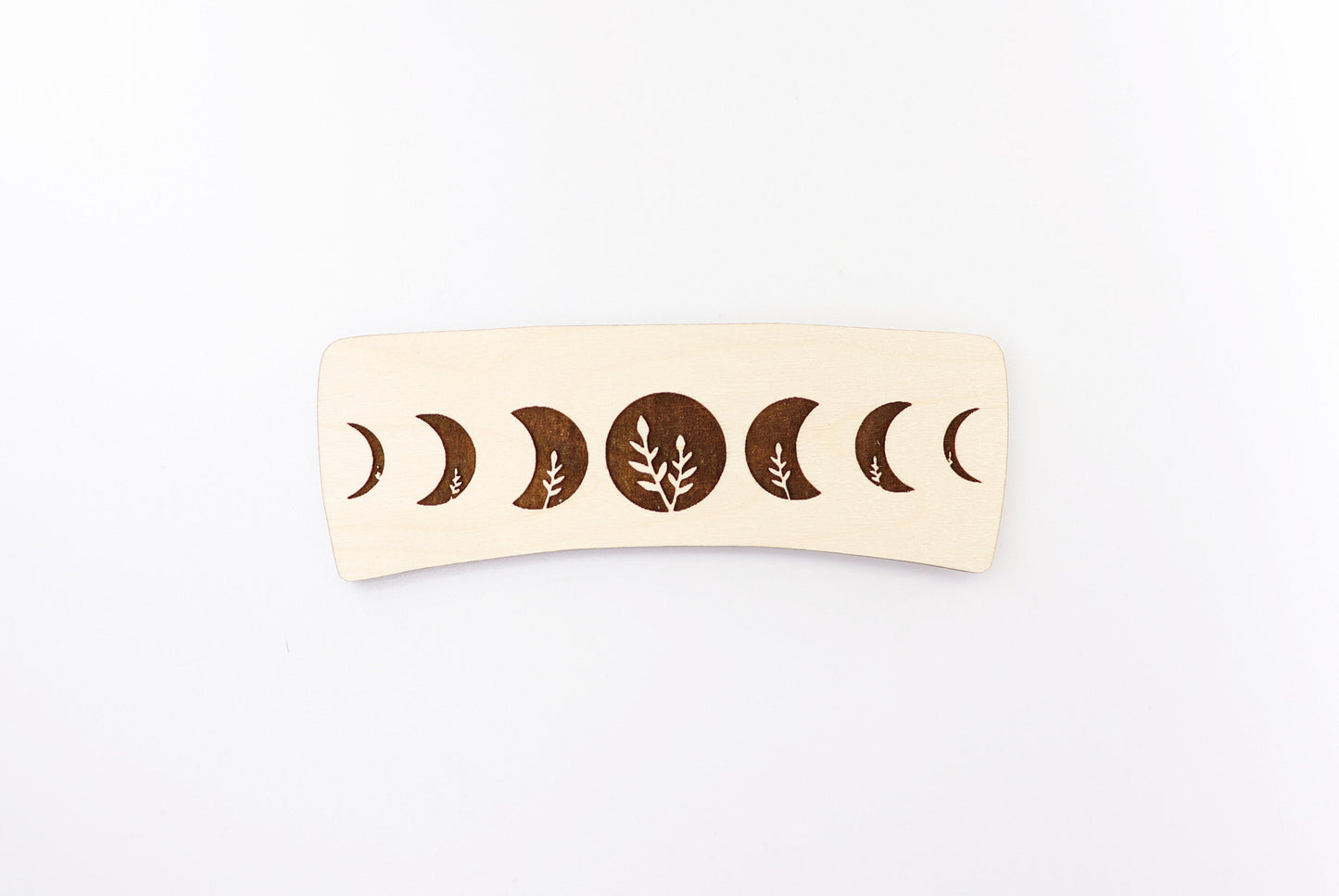 Moon phase Hair clip blanks, wood blanks, laser cut blanks