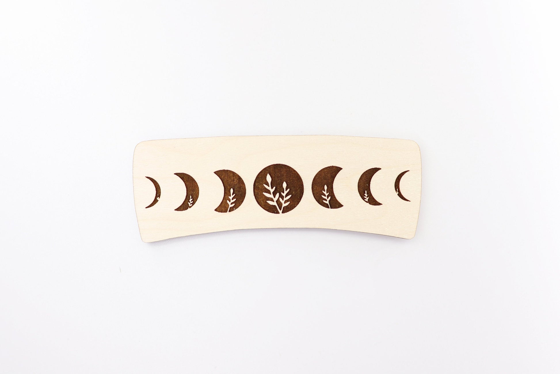 Moon phase Hair clip blanks, wood blanks, laser cut blanks