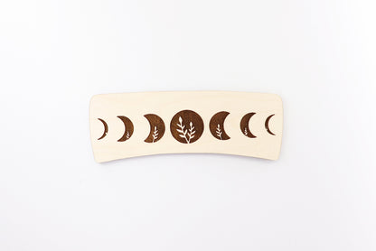 Moon phase Hair clip blanks, wood blanks, laser cut blanks