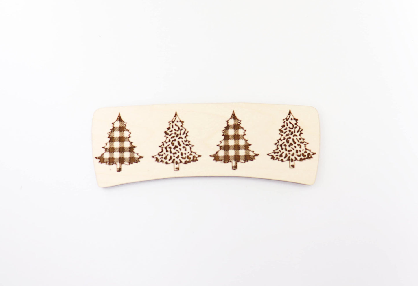 Christmas tree Hair clip blanks, wood blanks, laser cut blanks