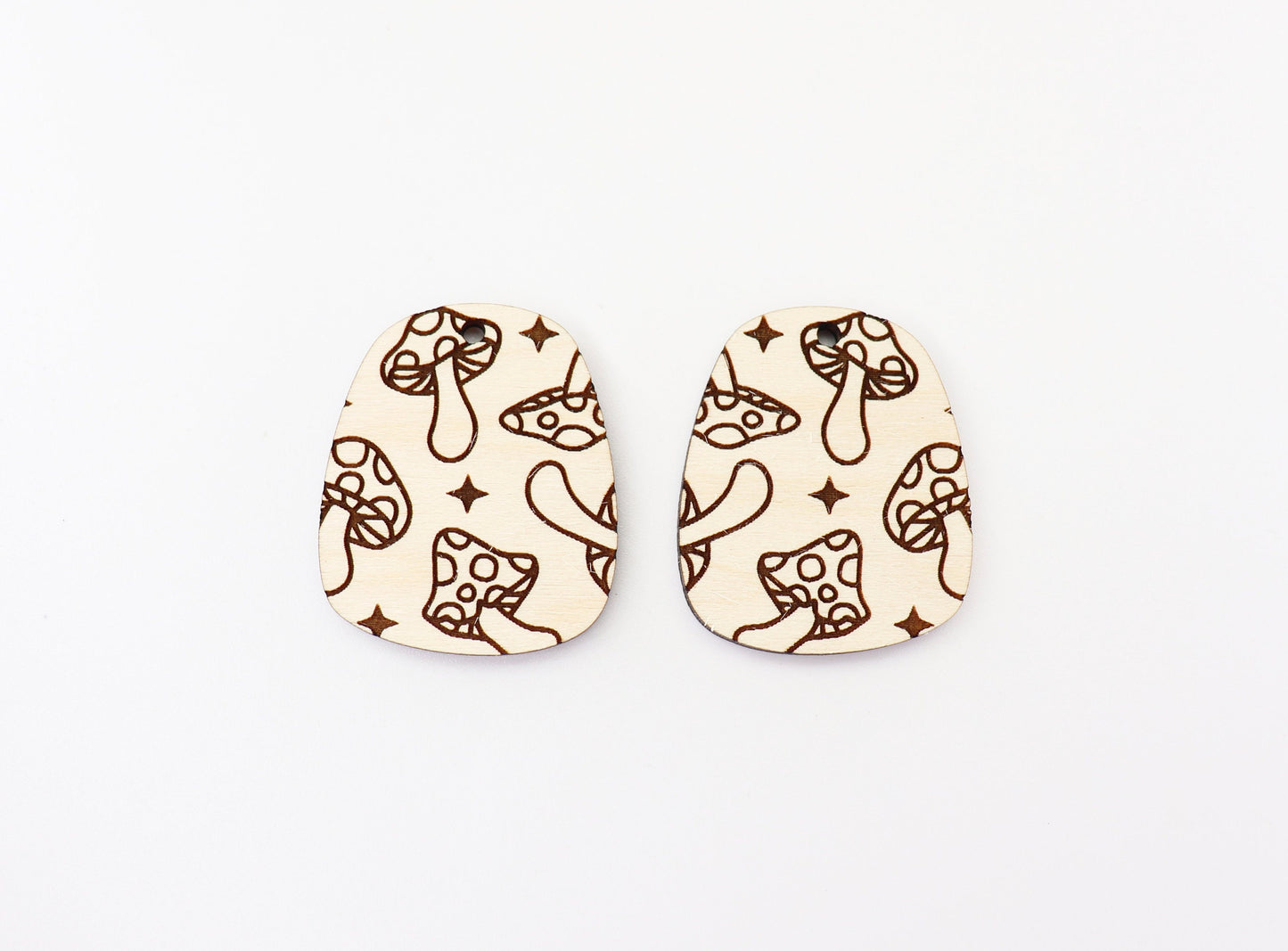 Mushroom earring blanks, DIY earrings, earring blanks