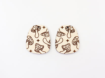 Mushroom earring blanks, DIY earrings, earring blanks