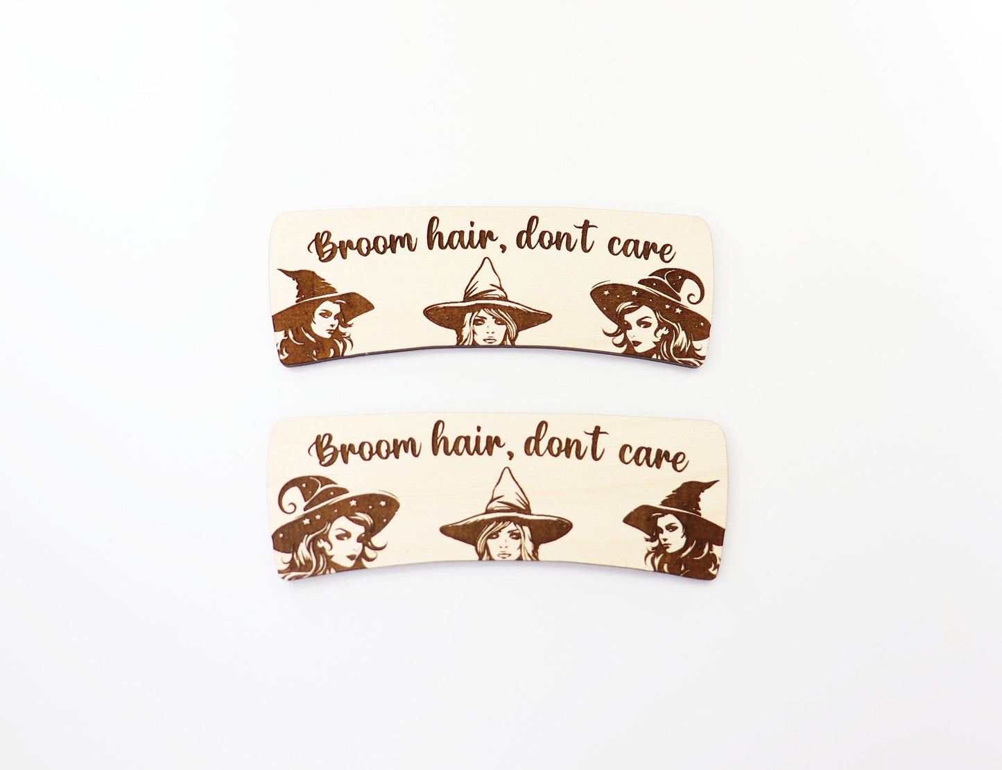 Witch Hair clip blanks, wood blanks, laser cut blanks