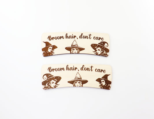 Witch Hair clip blanks, wood blanks, laser cut blanks