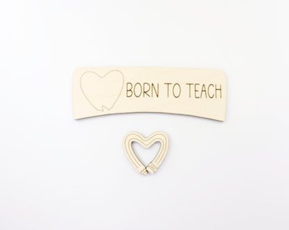 Born to teach Hair clip blanks, wood blanks, laser cut blanks