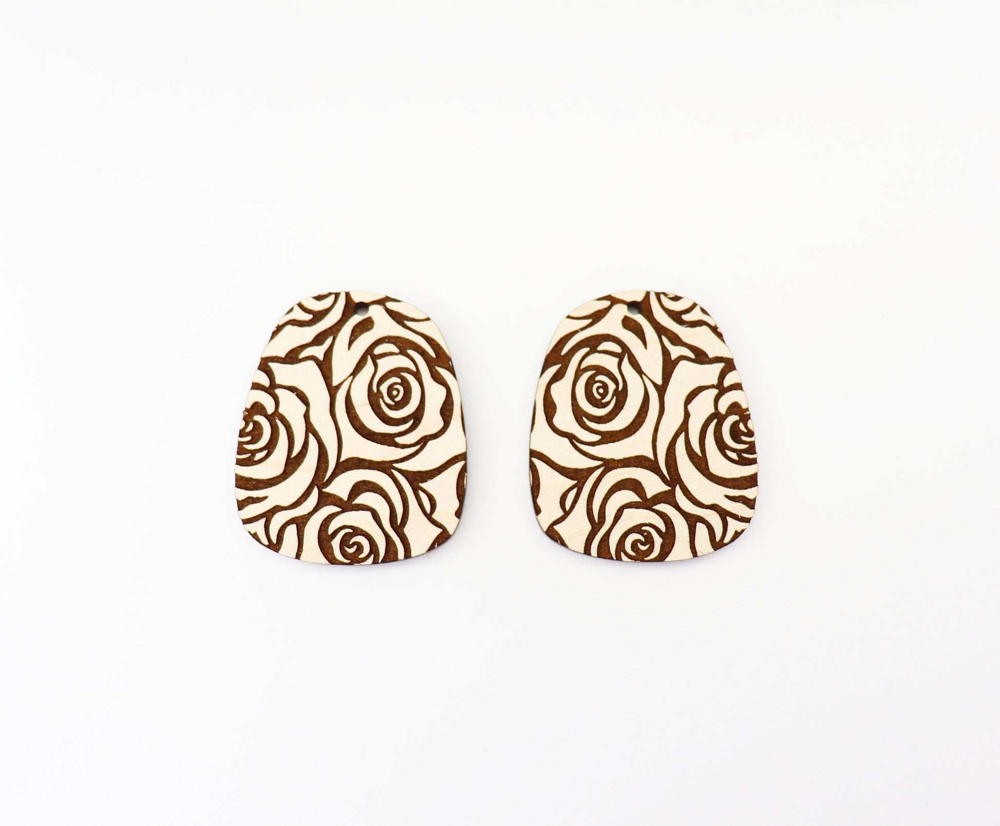 Rose earring blanks, DIY earrings, earring blanks