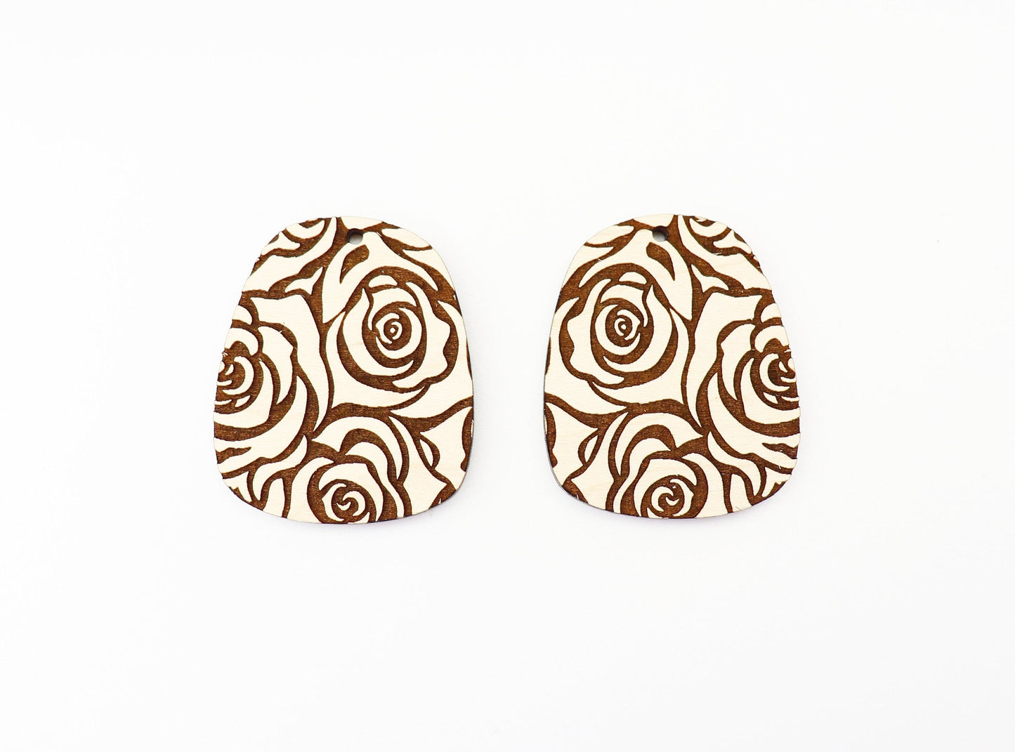 Rose earring blanks, DIY earrings, earring blanks