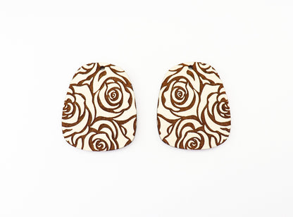 Rose earring blanks, DIY earrings, earring blanks