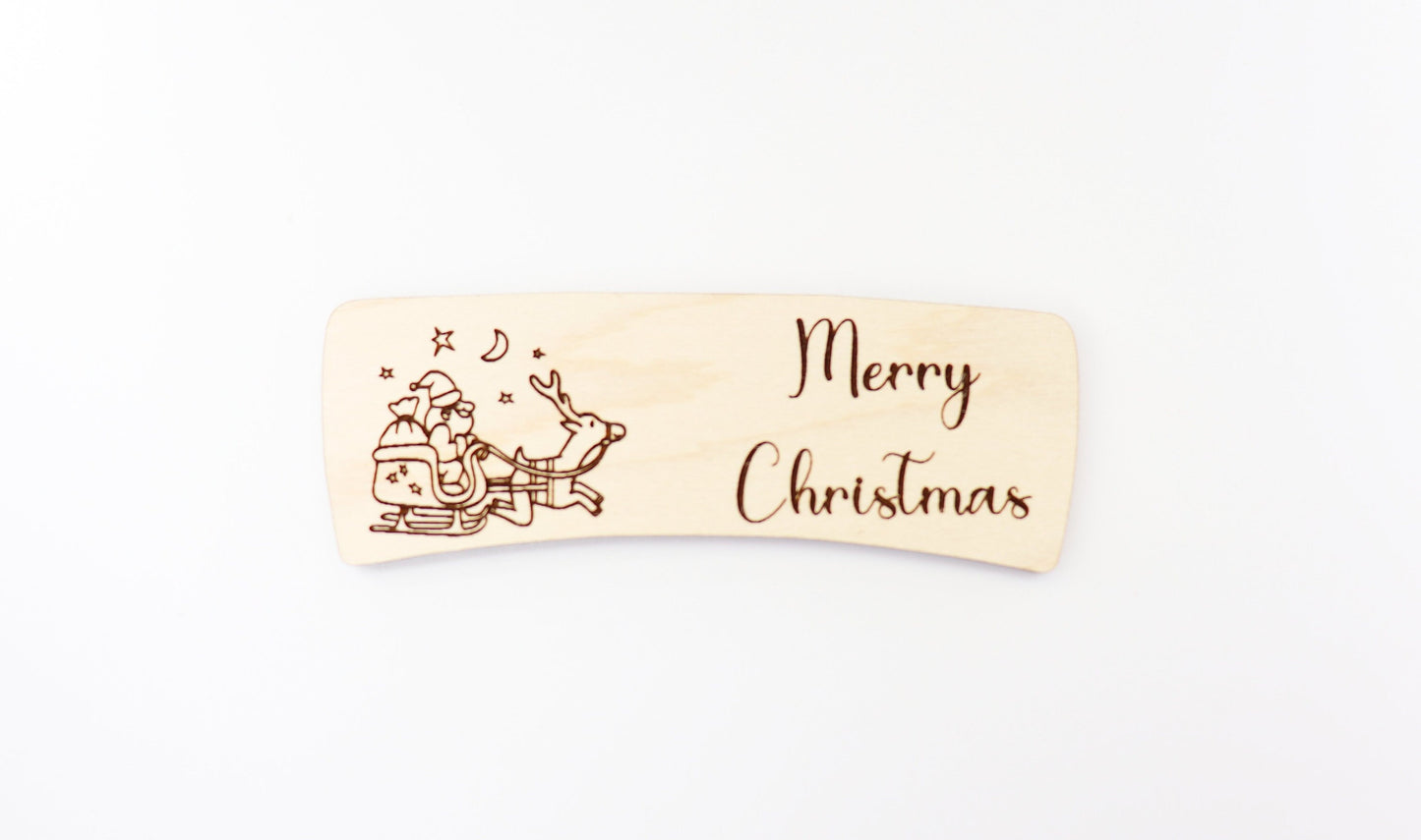 Merry Christmas Hair clip blanks, wood blanks