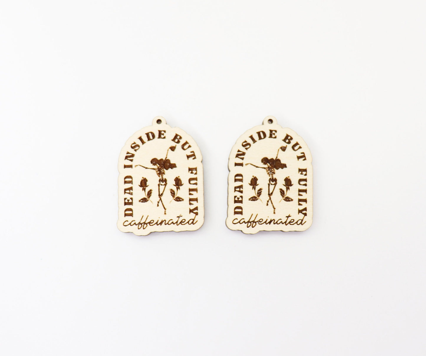 Dead inside earrings, earring blanks