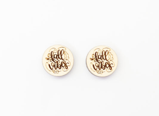 Fall vibes studs, DIY earrings, earring blanks