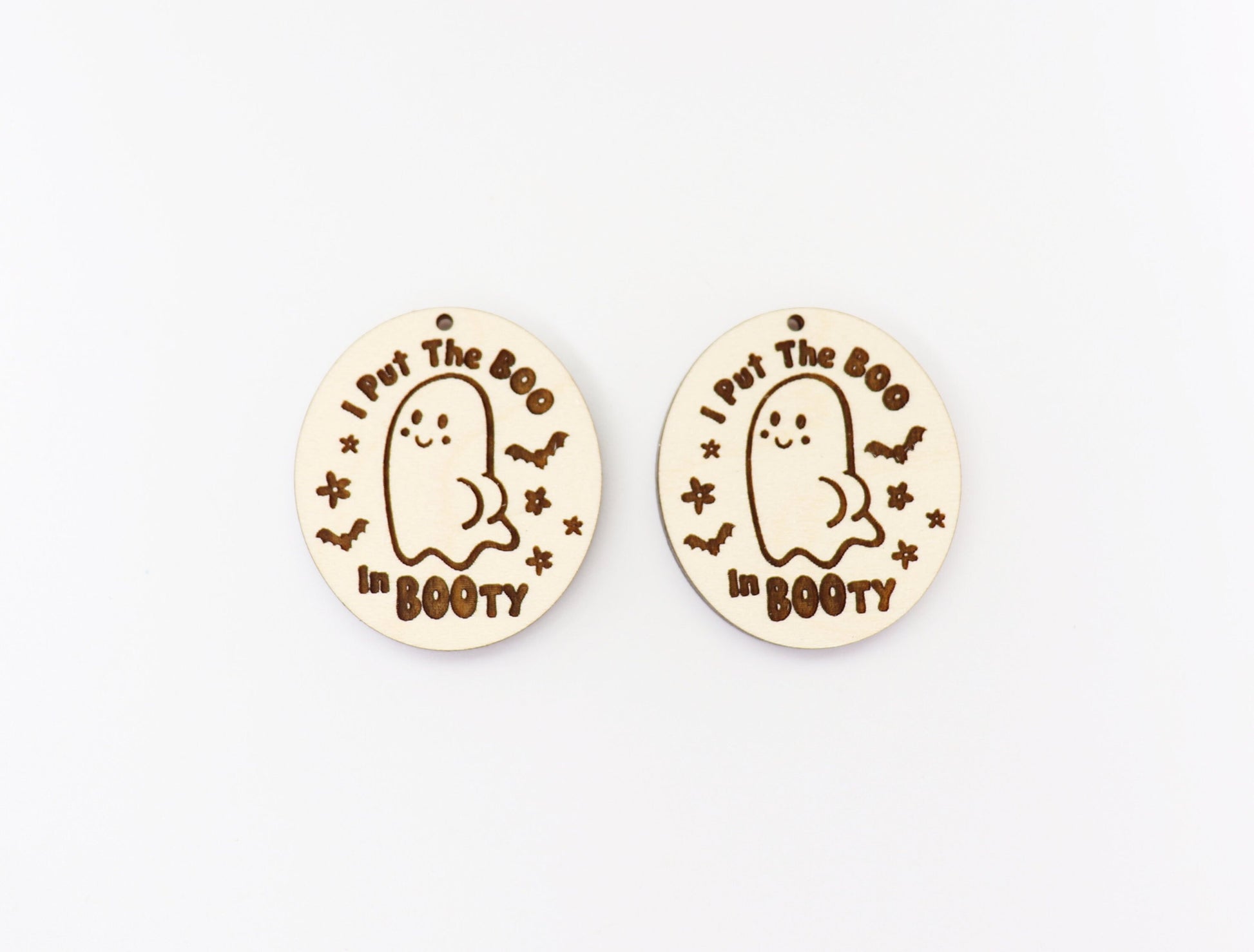 Boo Ghost earring blanks, earring blanks