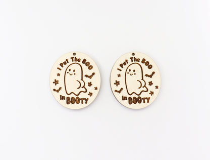 Boo Ghost earring blanks, earring blanks