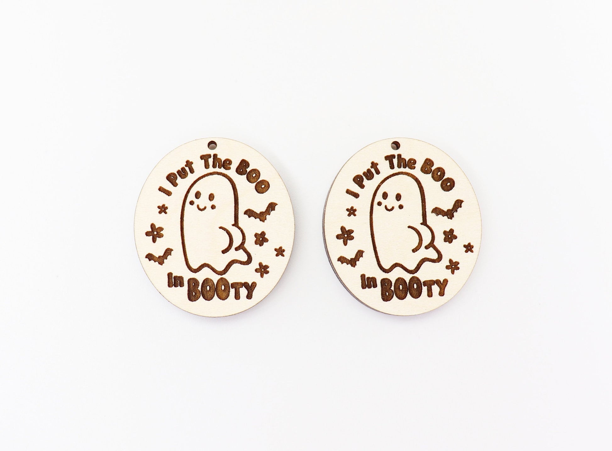 Boo Ghost earring blanks, earring blanks