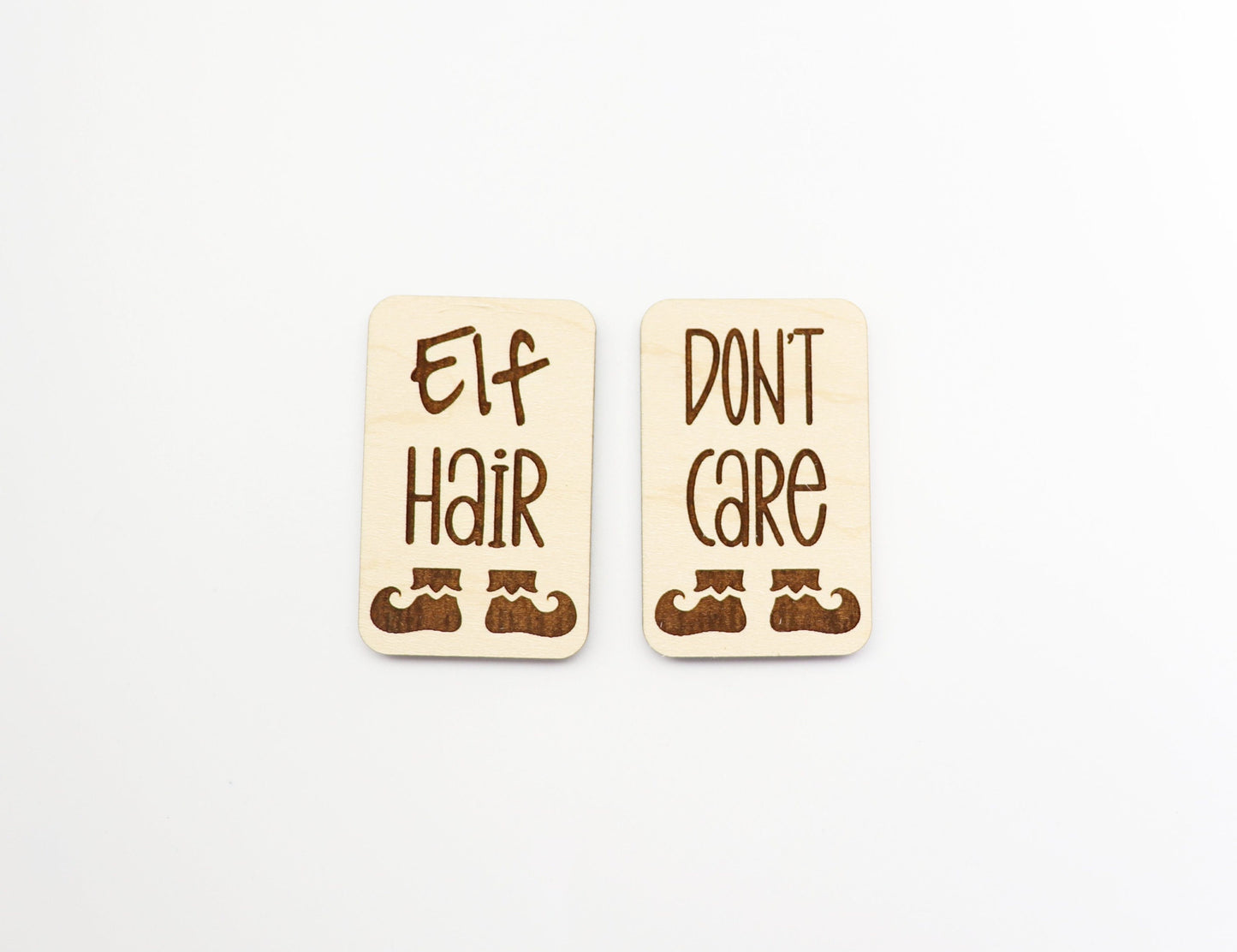 2 Inch Elf Hair clip blanks, wood blanks, laser cut blanks