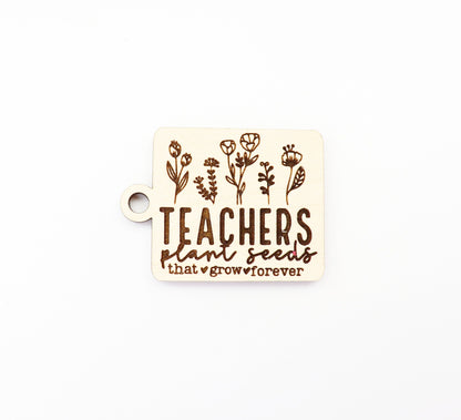 Teacher keychain, keychain blanks