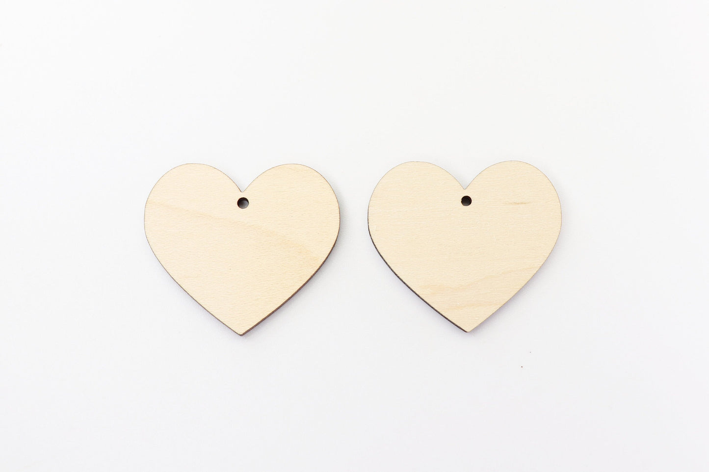 Heart earring blanks, laser cut blanks