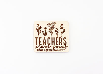 Teacher Magnet blanks, DIY magnet, wood blanks