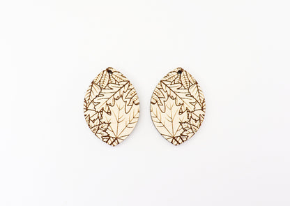 Fall earring blanks, laser cut earring blanks