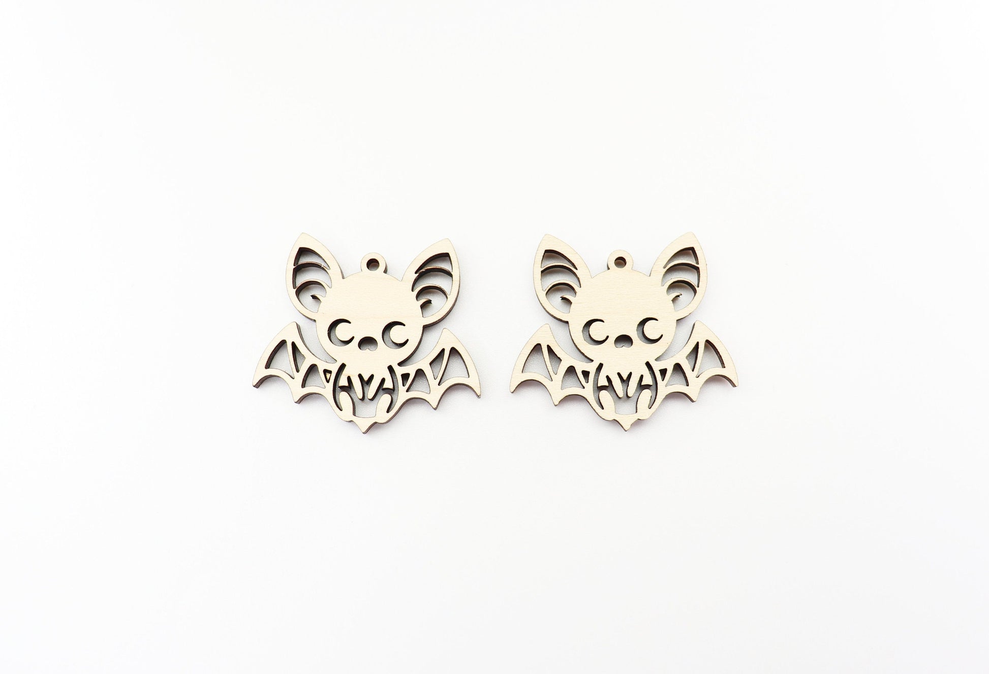 Bat wood earring blanks, wood blanks