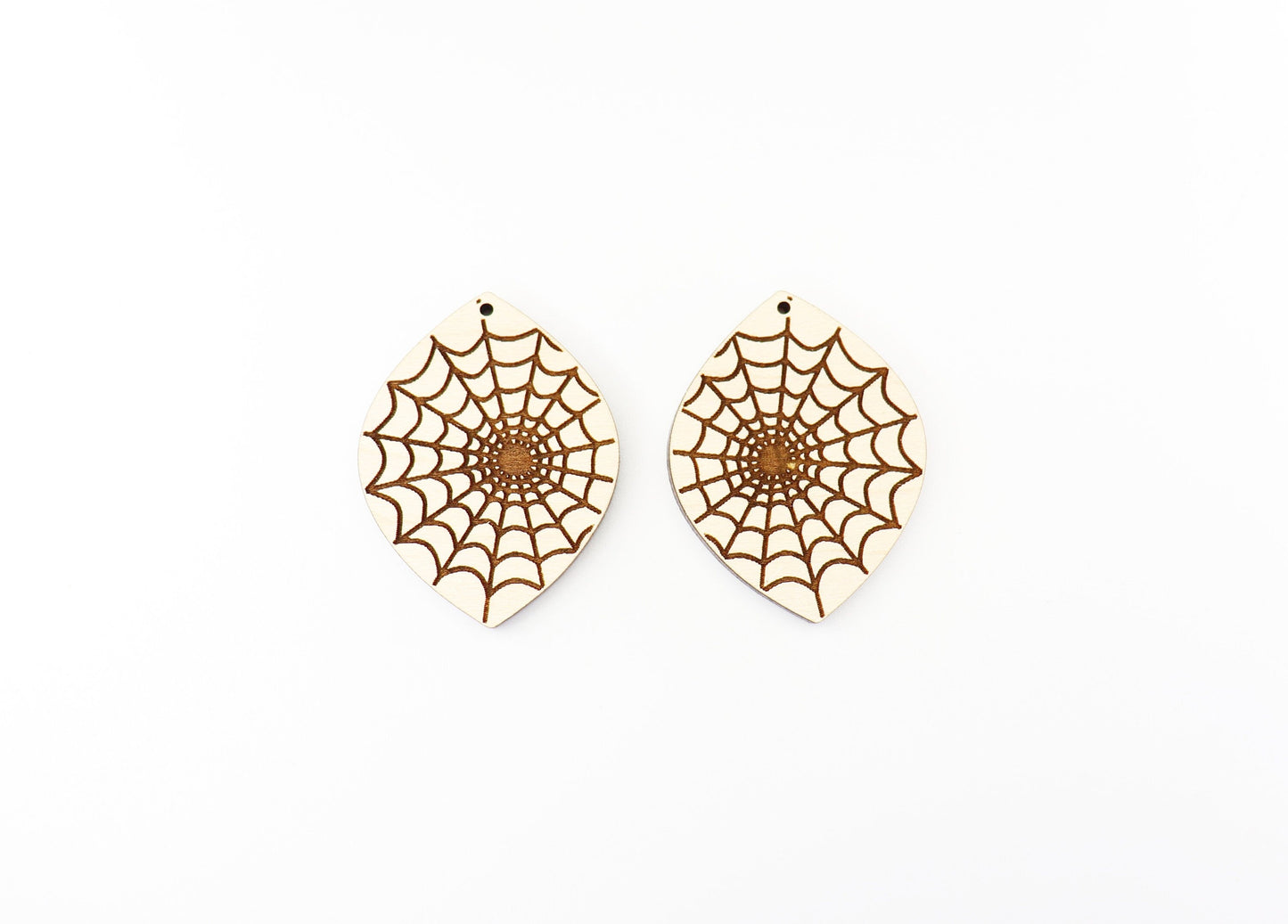 Spiderweb wood earring blanks, wood blanks