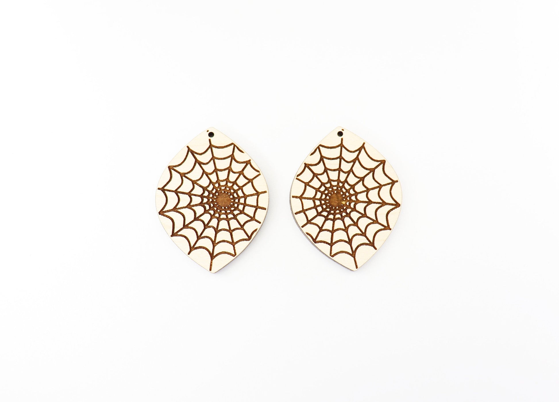 Spiderweb wood earring blanks, wood blanks