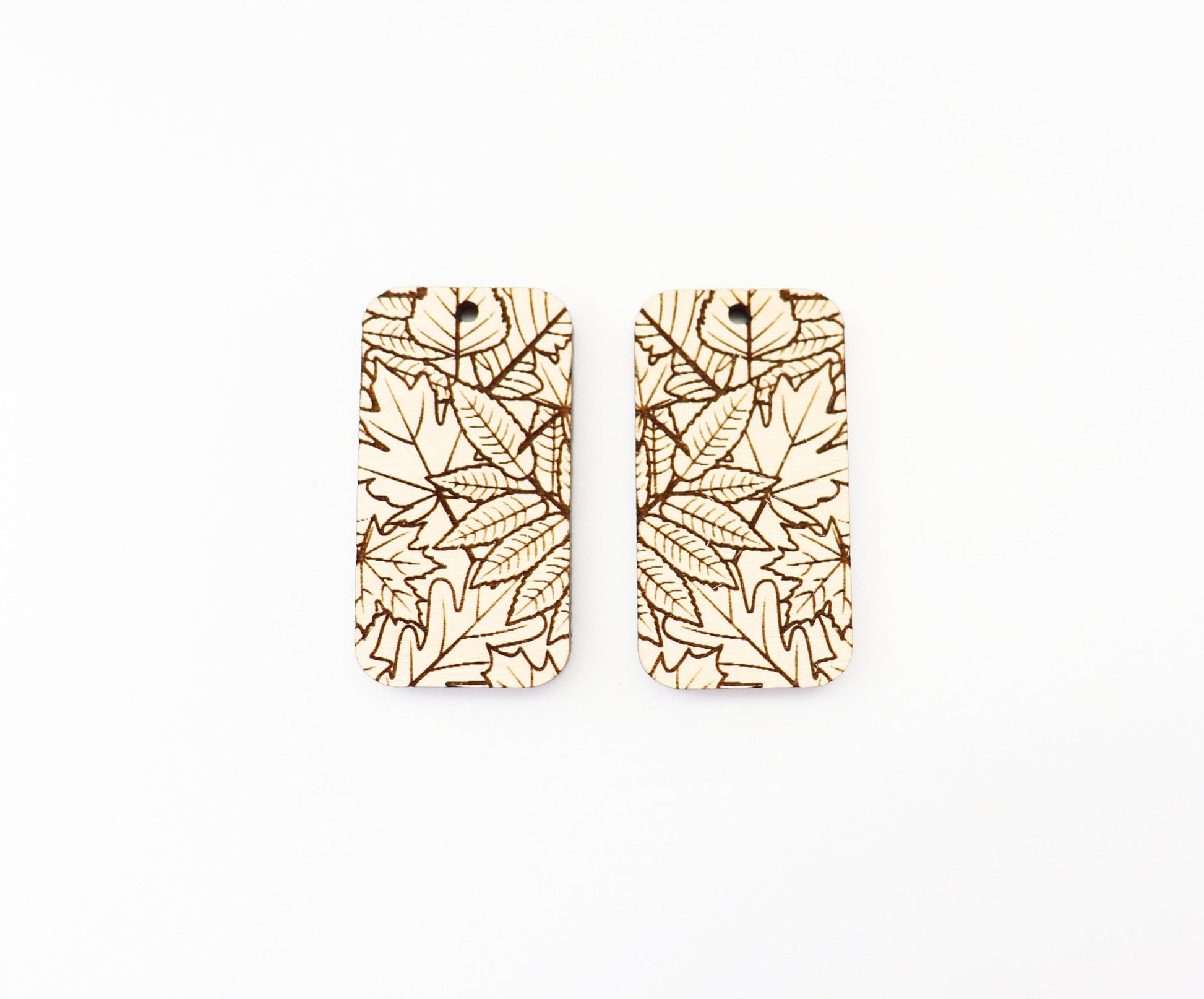 Fall leaf earring blanks, laser cut earring blanks