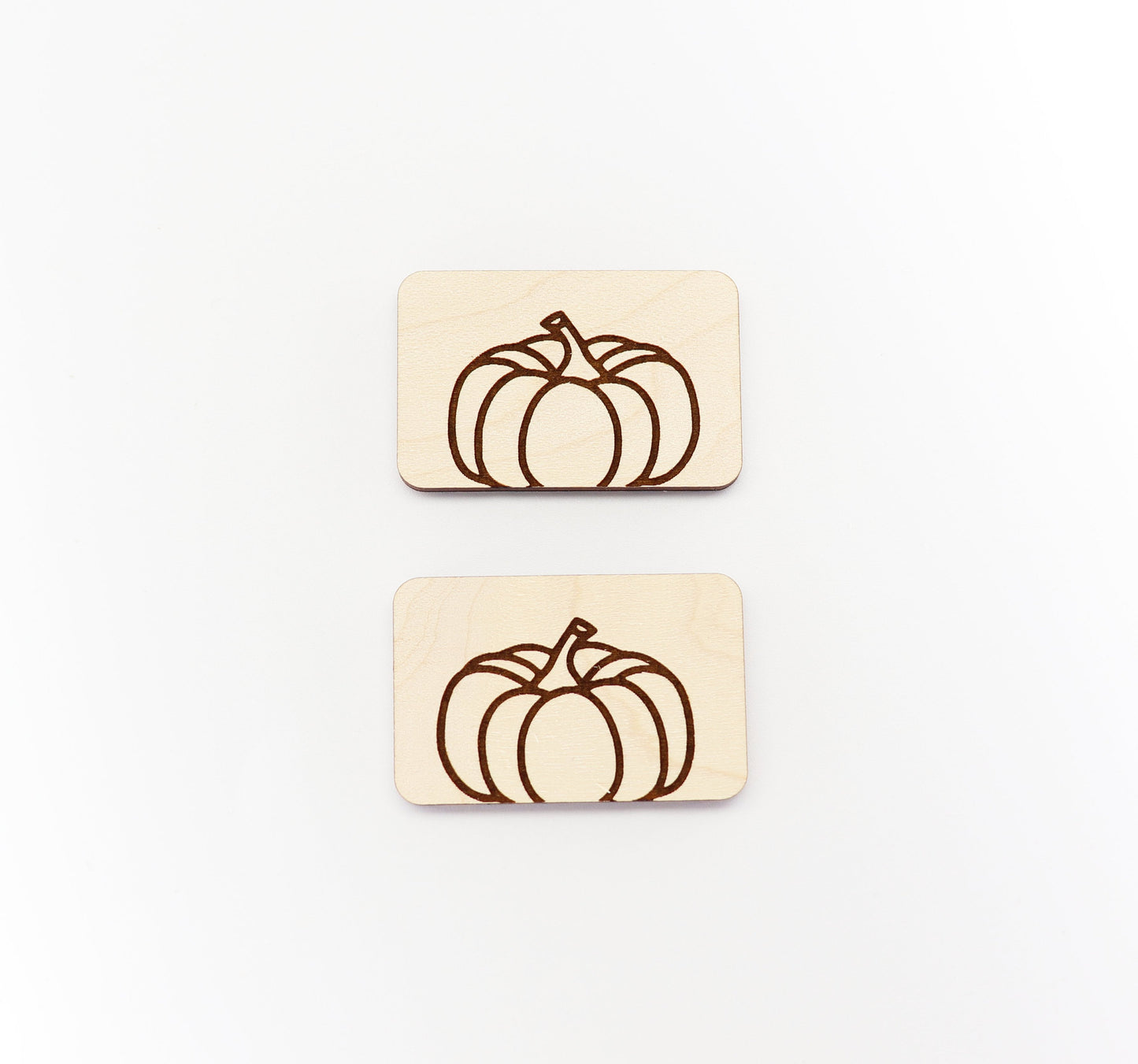 2 Inch Pumpkin Hair clip blanks, wood blanks, laser cut blanks