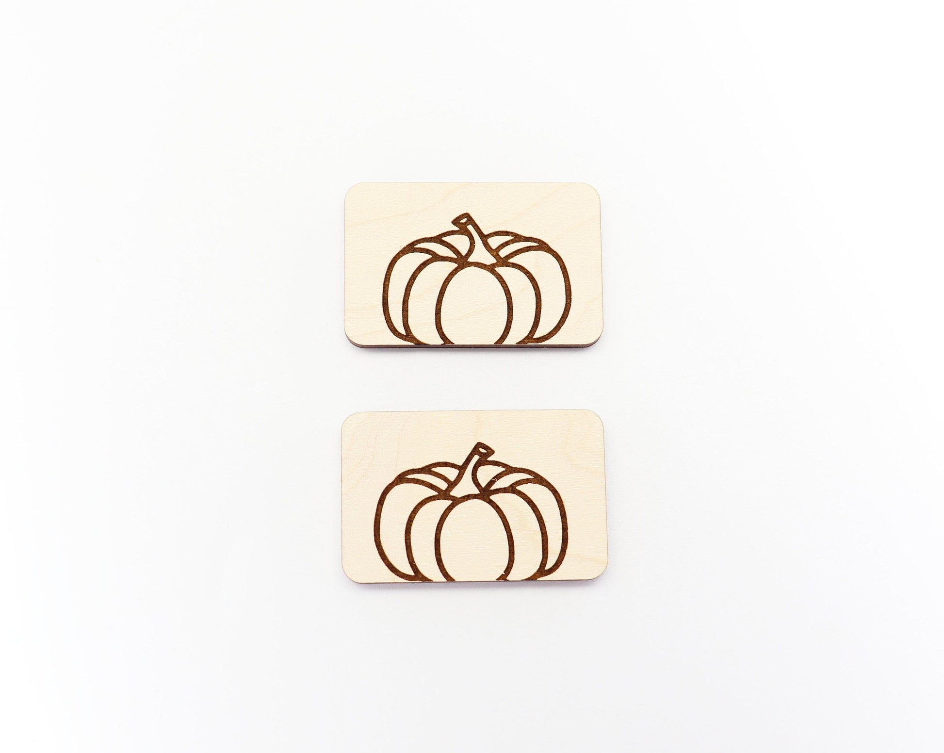 2 Inch Pumpkin Hair clip blanks, wood blanks, laser cut blanks