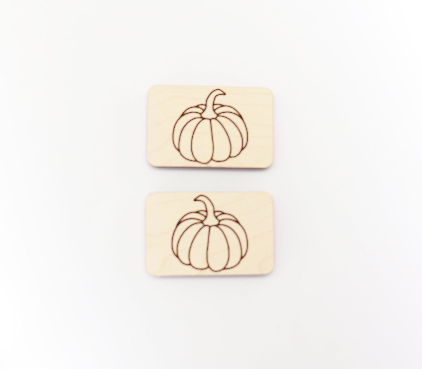 2 Inch Pumpkin Hair clip blanks, wood blanks, laser cut blanks