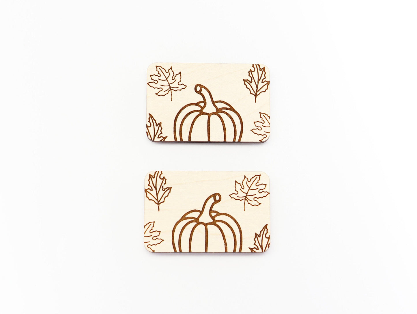 2 Inch Pumpkin Hair clip blanks, wood blanks, laser cut blanks