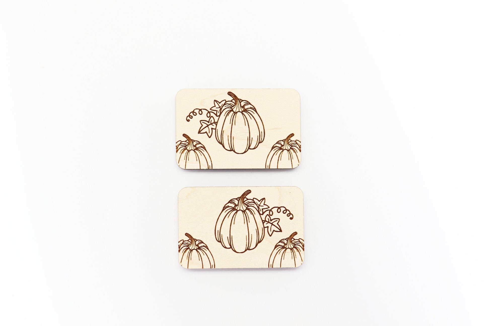 2 Inch Pumpkin Hair clip blanks, wood blanks, laser cut blanks