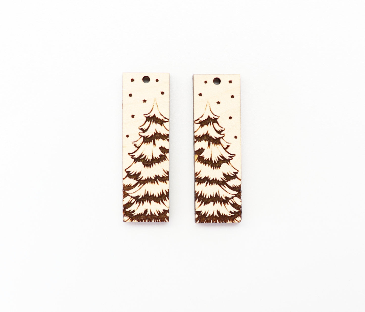 Christmas tree earring blanks, wood blanks