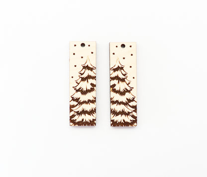 Christmas tree earring blanks, wood blanks