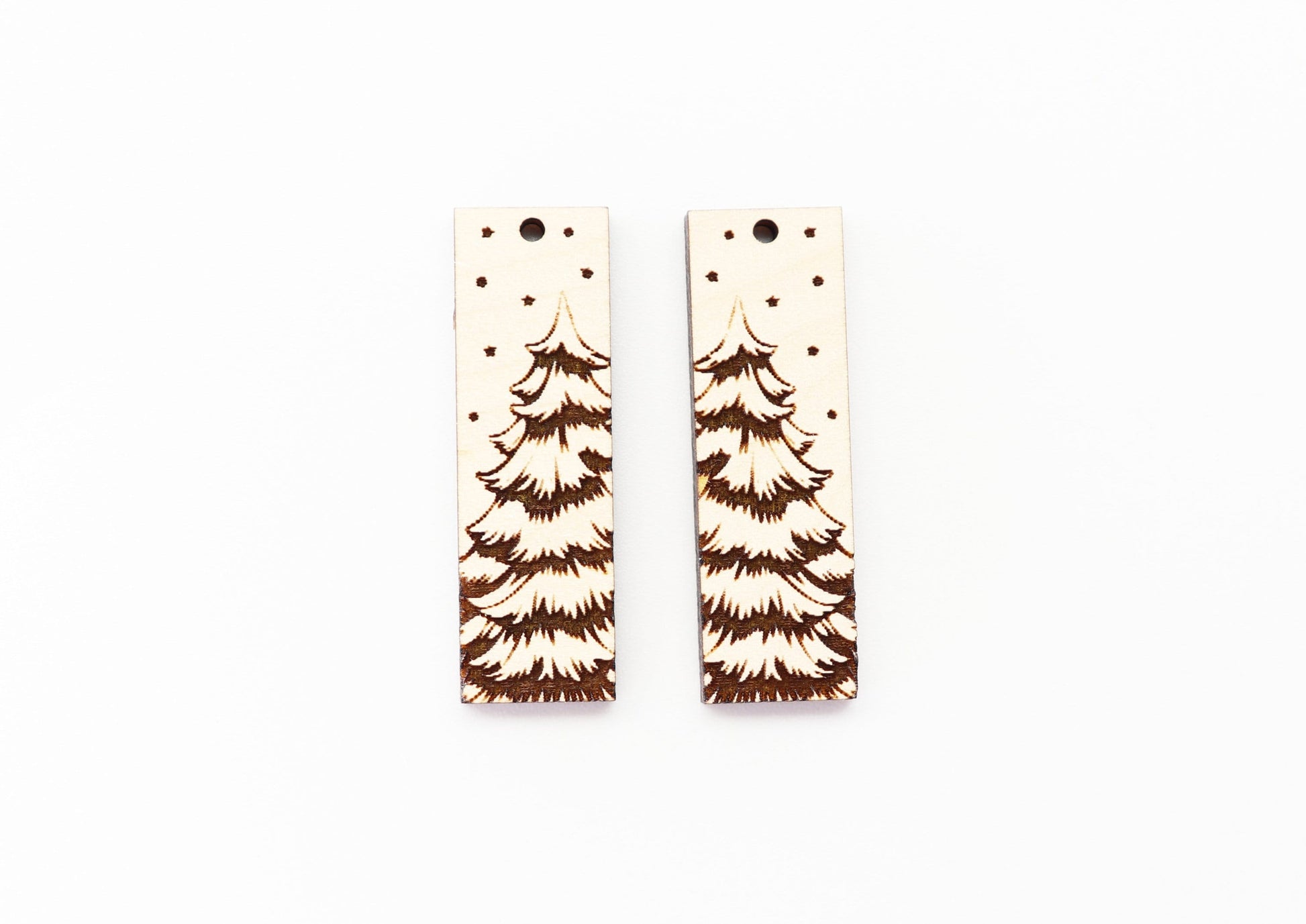 Christmas tree earring blanks, wood blanks