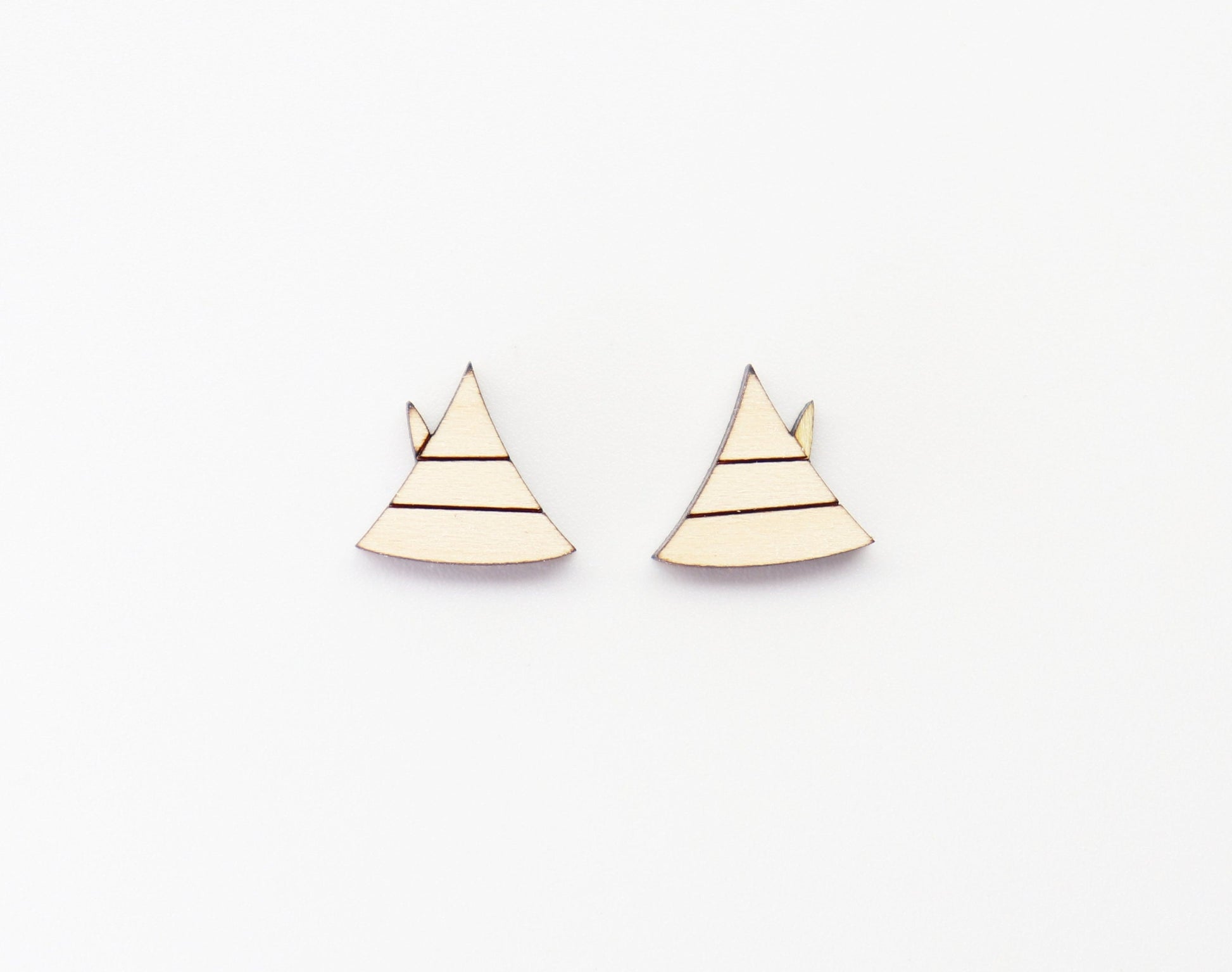 Elf hat stud blanks, wood blanks