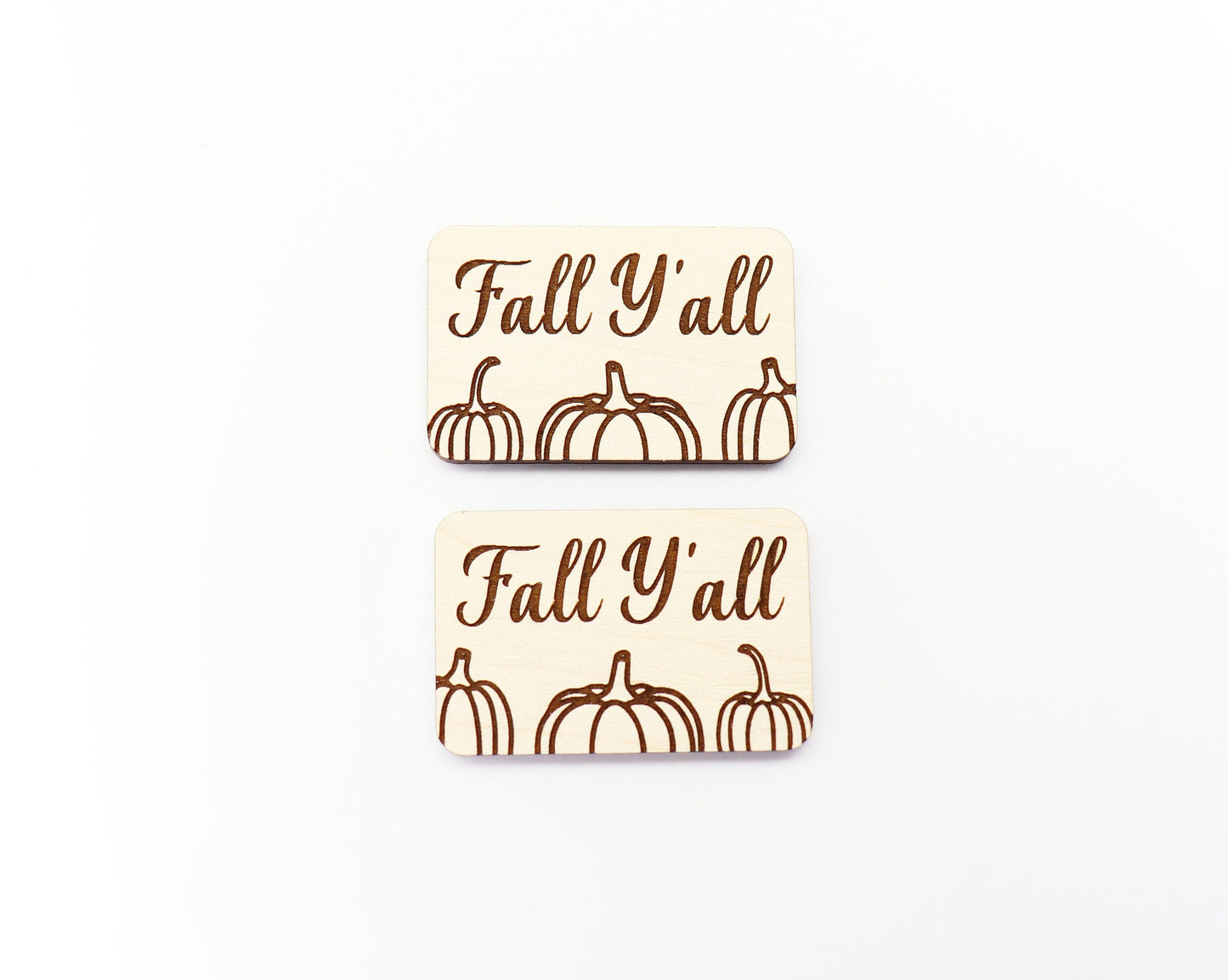 2 Inch fall Pumpkin Hair clip blanks, wood blanks, laser cut blanks