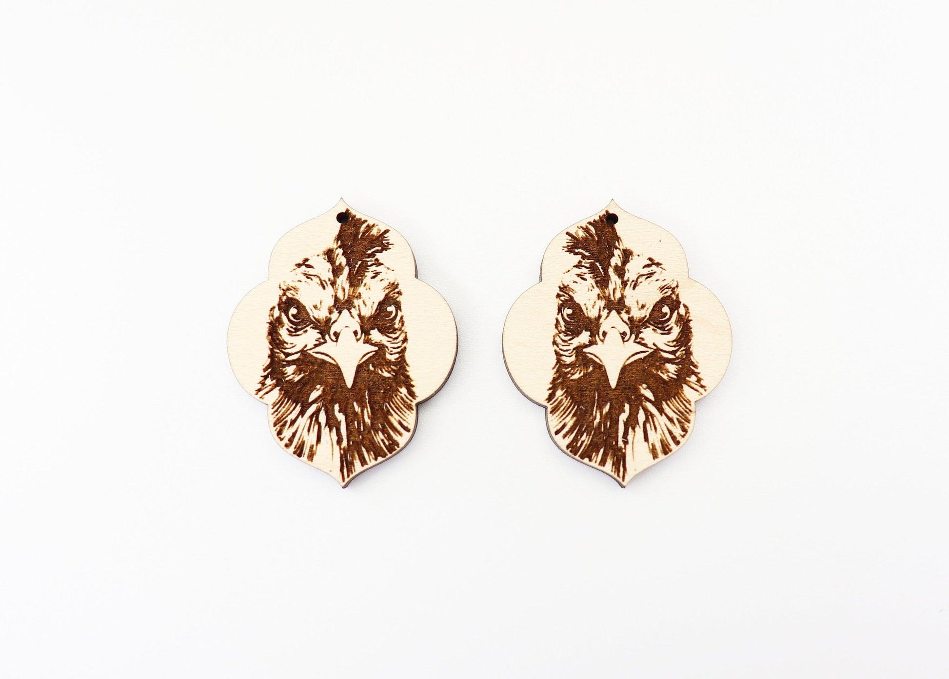 Rooster earring blanks, earring blanks