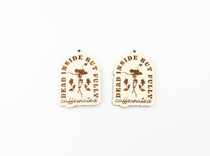 Dead inside earrings, earring blanks