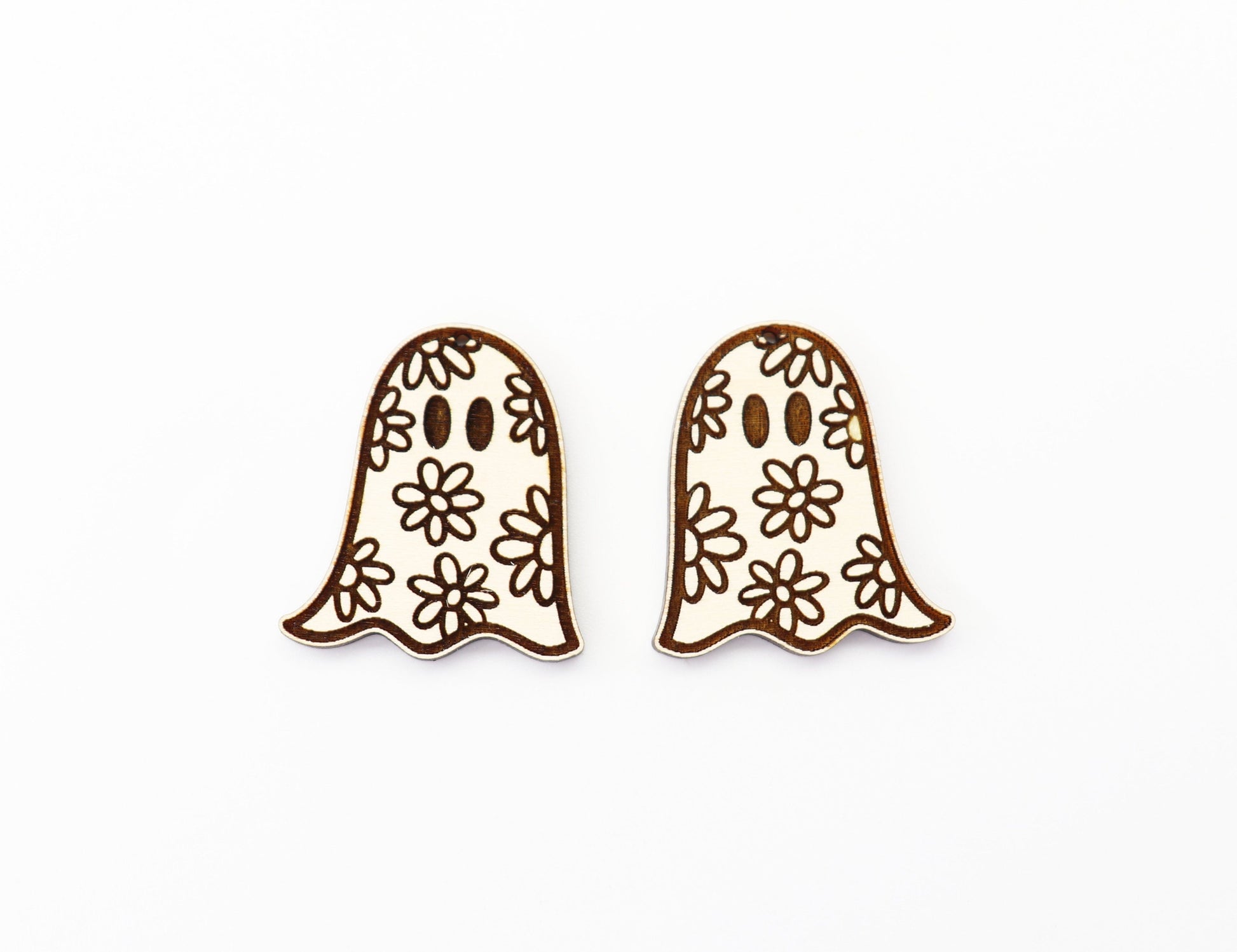 Floral Ghost earring blanks