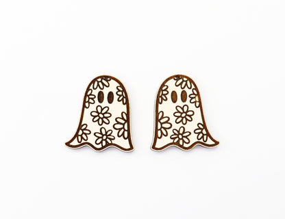 Floral Ghost earring blanks