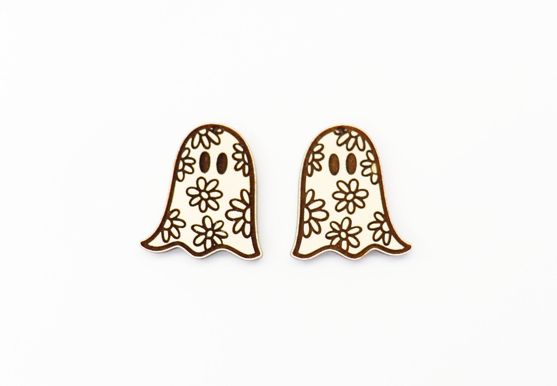 Floral Ghost earring blanks