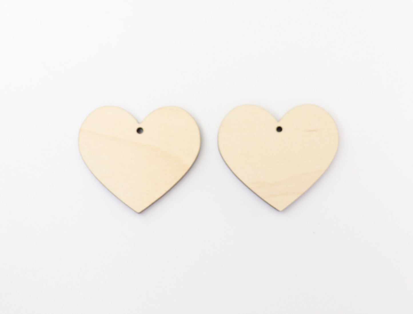 Heart earring blanks, laser cut blanks